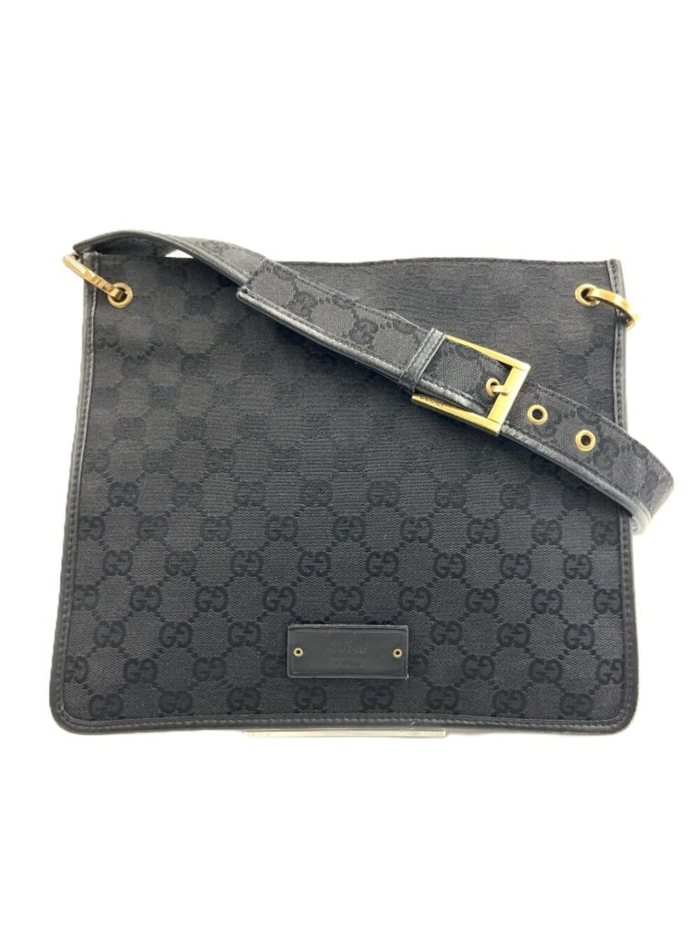 Gucci GG Canvas Shoulder Bag Black